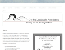 Tablet Screenshot of goldenlandmarks.com